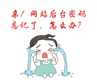 網(wǎng)站后臺賬號密碼忘記了怎么辦